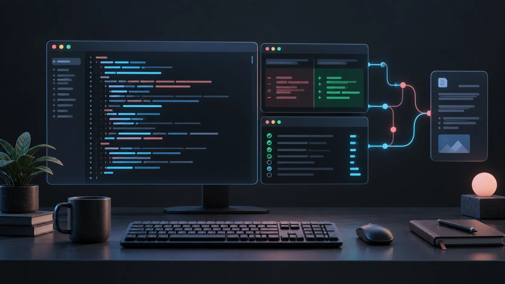 How I coordinate coding agents with reusable skills, a three-pane terminal, and Git worktrees.
