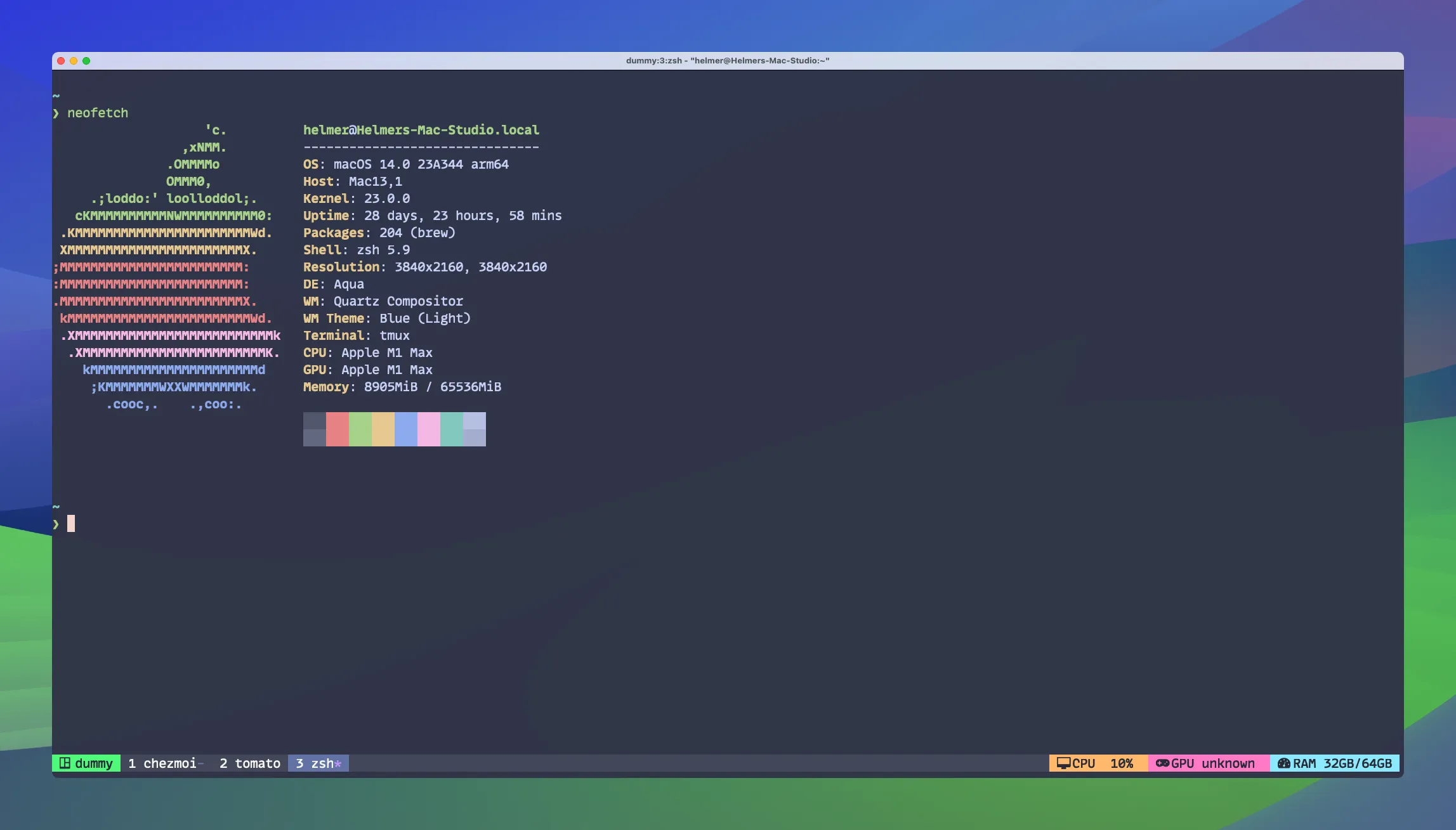 Tmux: Setup and first steps. My personal development setup Part 1