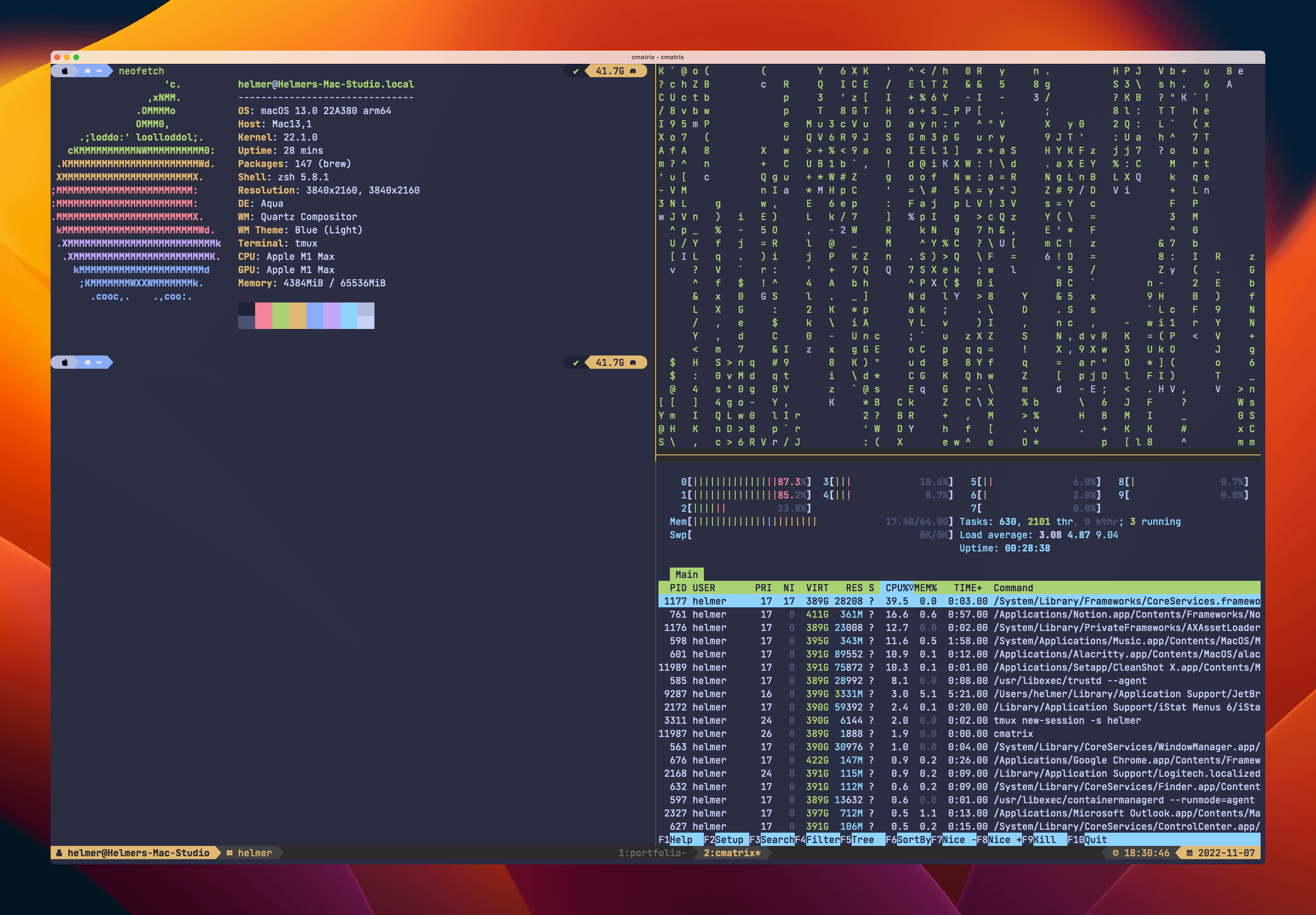 Tmux: Le préfixe Ctrl-Space ne fonctionne pas sur macOS