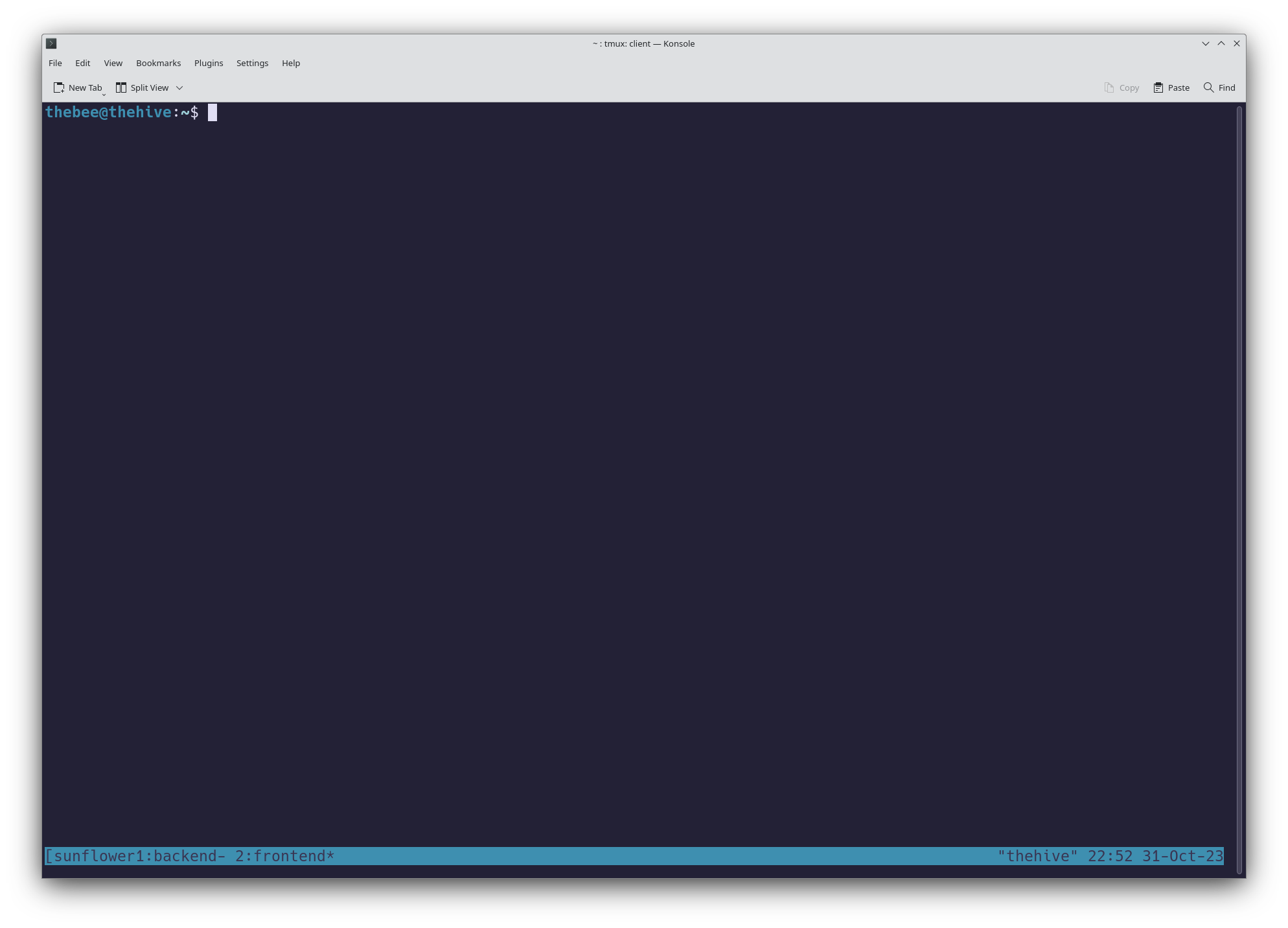 Tmux tabs